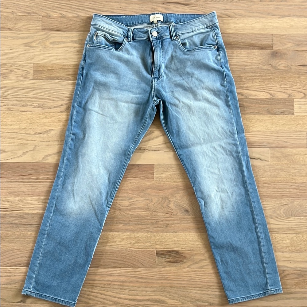 Men's DL1961 Blue Slim Jeans with Natural Fading